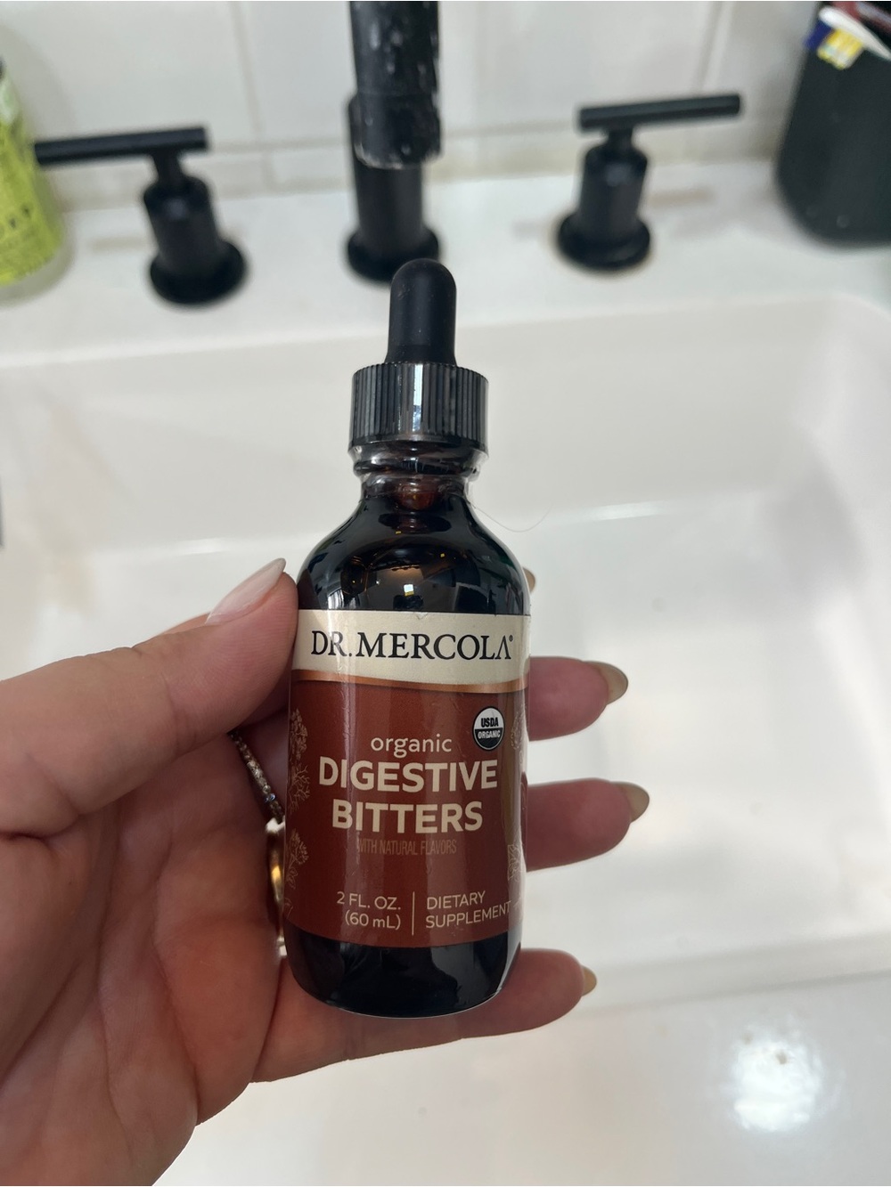 Dr. Mercola Organic Digestive Bitters - Brown Bottle. SEALED